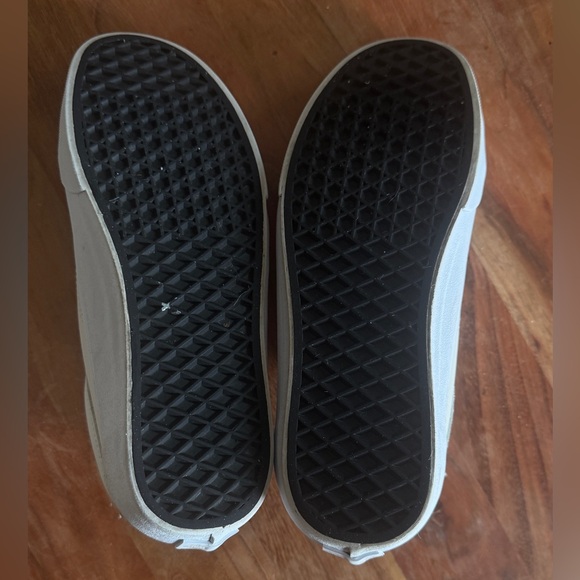 Vans Off The Wall Off White Leather Lace-Up Side-Zip Unisex Sneakers 7.5 M 9.0 W - Picture 12 of 12